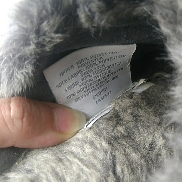 Restoration Hardware Luxe Faux Fur Slippers 2 - Picture 7 of 16